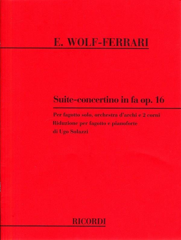 Suite - Concertino in Fa Opus 16